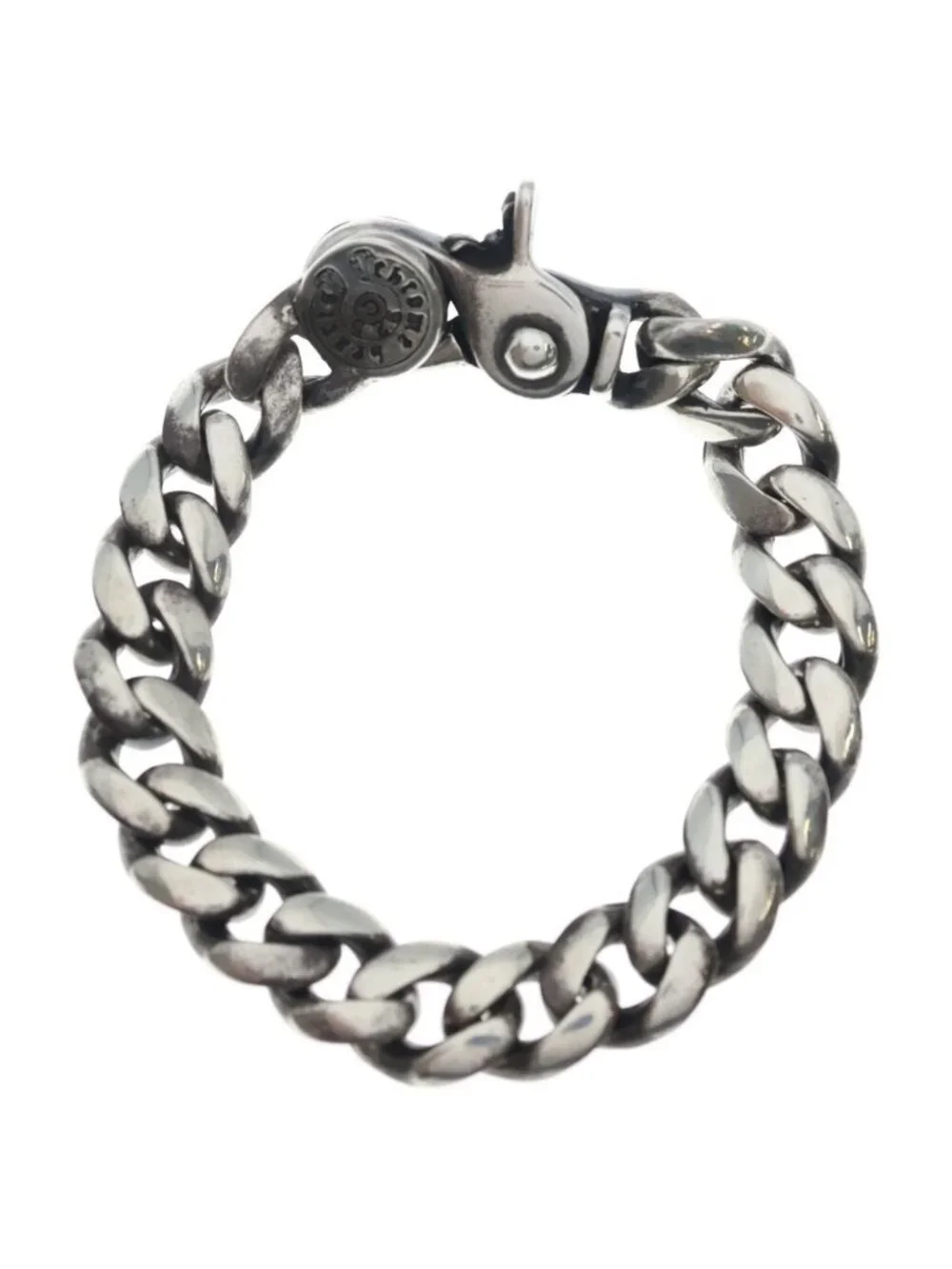 Chrome Hearts Clsc Chn Lnk Sml Classic Link Small Clip Bracelet 18 Links Silver